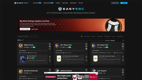 asysbc|EA FC 24 SBC Solutions, AI Squad Builder, Meta Ratings and .